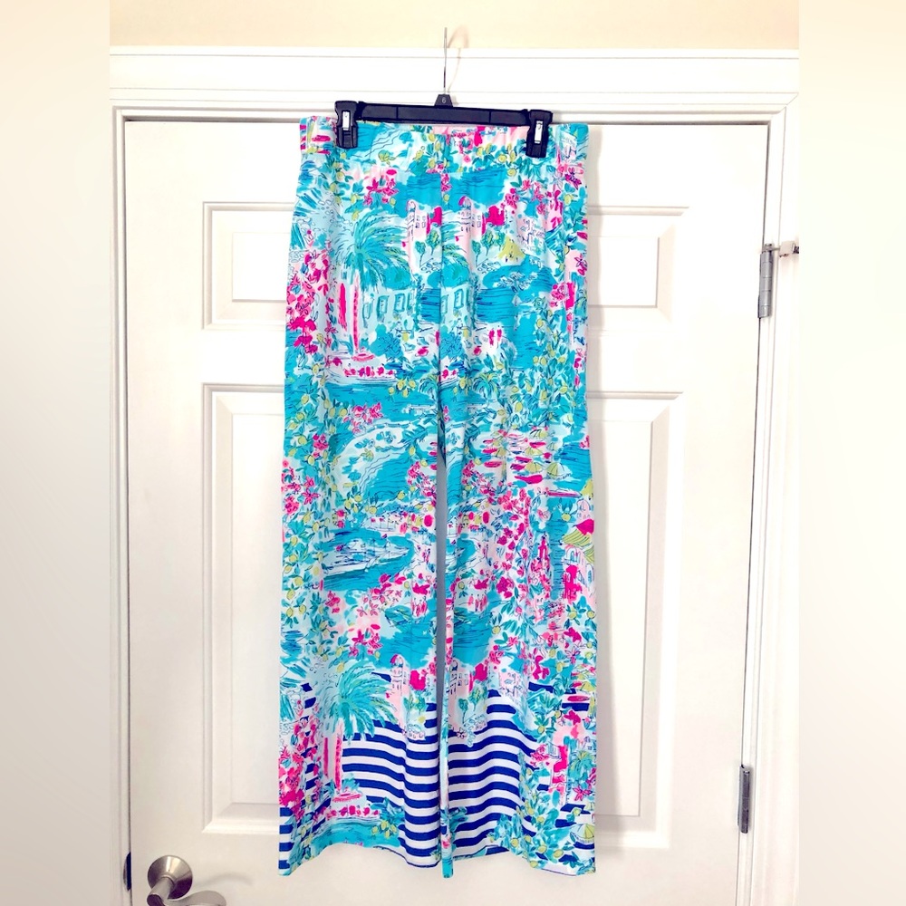 Lilly Pulitzer Bal Harbour Palazzo Pants in Postcards From Positano Print